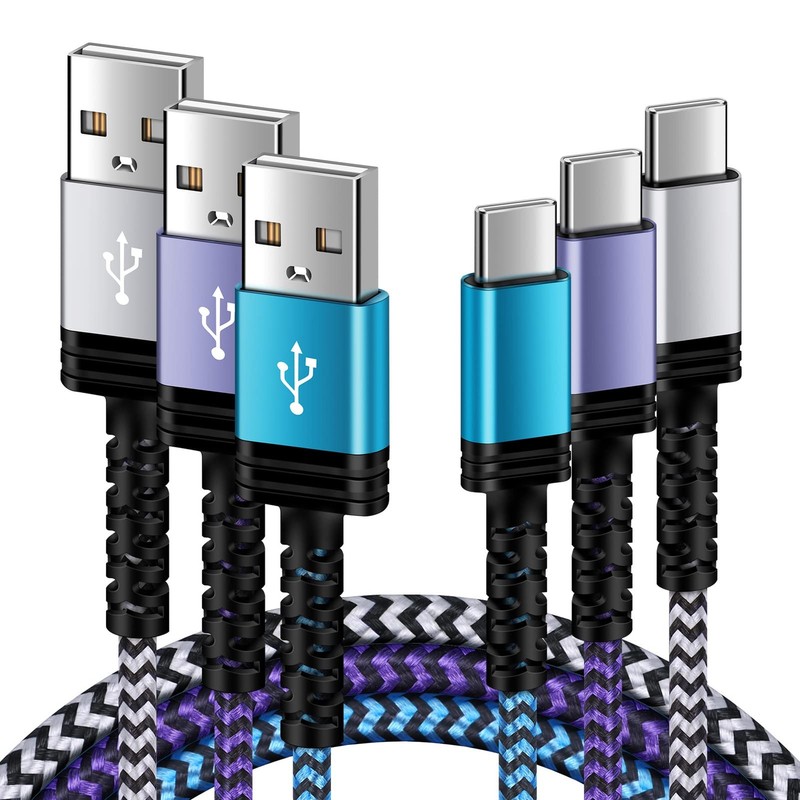 Galaxy S24 Type C Charger Fast Charging Cable 3/6/10FT 3.1A USB-A to USB C Ch…