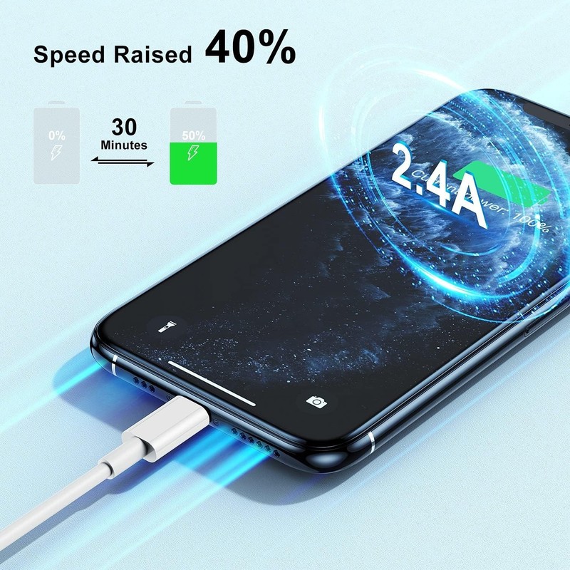 10ft Apple Certified iPhone to USB Charging Cable for iPhone iPad gallery