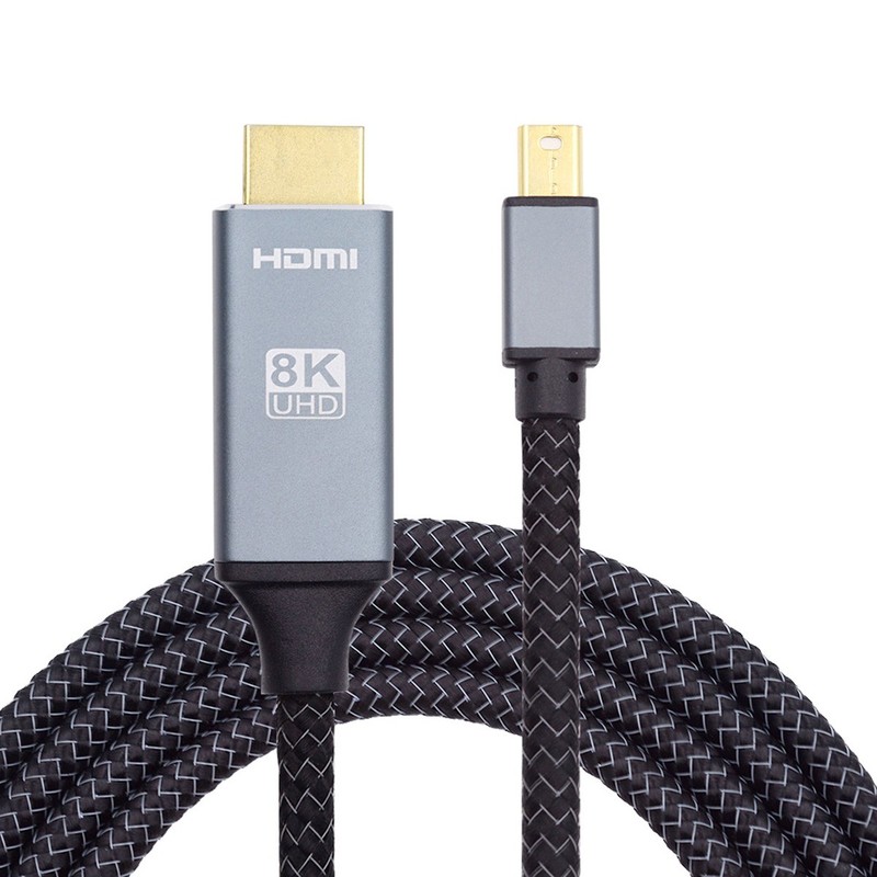 Chenyang 8K 60hz Mini DisplayPort 1.4 Source to HDMI 2.0 Display Monitor Cable
