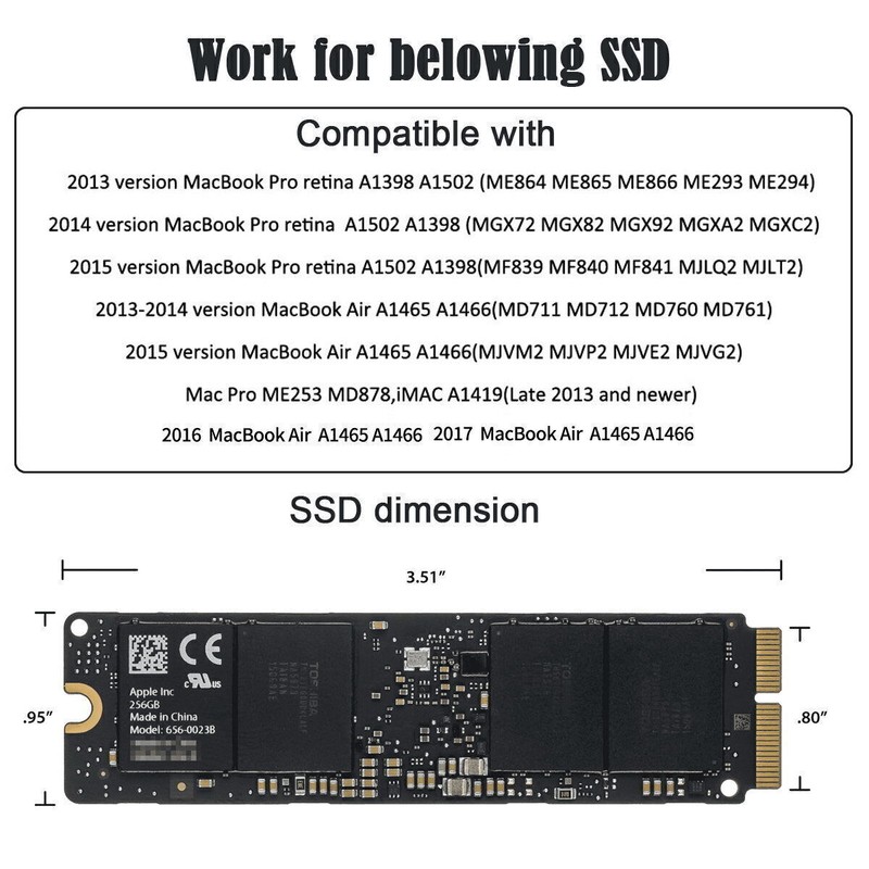 NFHK PCI Express PCI-E 1X to 12+16Pin 2013-2017 Mac Pro Air SSD Convert SATA gallery