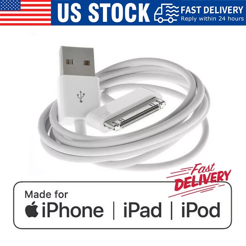 USB Charger Data Cable for Apple iPhone iPod Nano 1st 2nd Gen 2G 3G 3GS 4 4G 4S