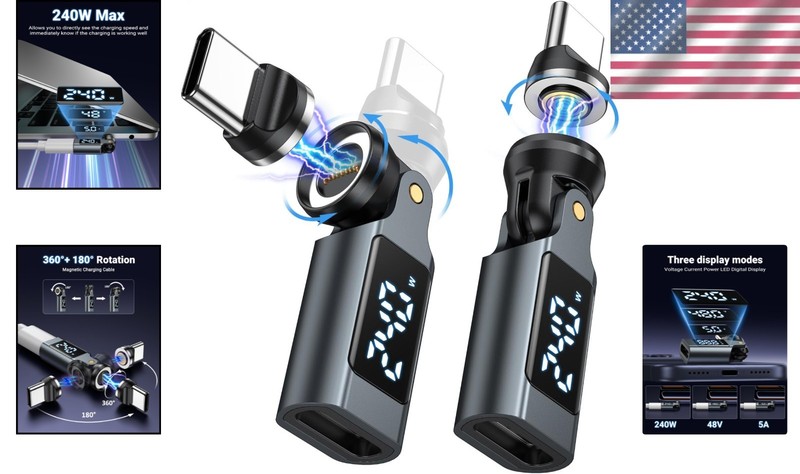 USB C Magnetic Adapter 240W for Laptop, Tablet, Smartphone gallery