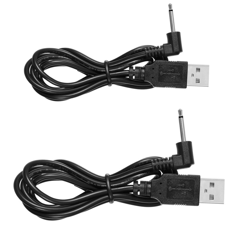 Lush 2 Charging Cable USB DC 2.5Mm Charger Cord Black 2 Pack Black New gallery