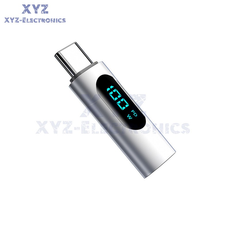 Digital Display PD 100W USB C to Type C Adapter Type-C Male to Female Converter gallery