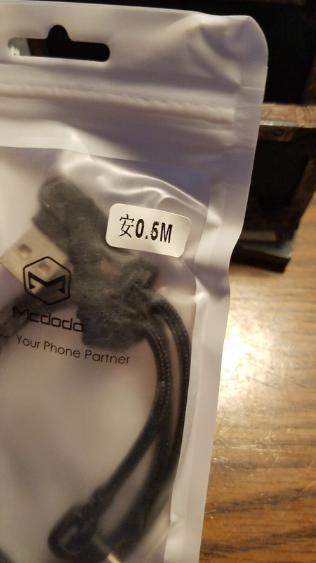 McDodo 90 Degree USB to USBC cable 1.5ft Black
