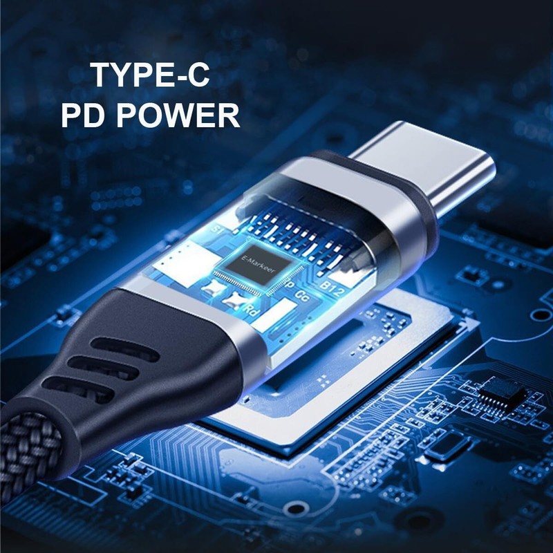 Stylish Type-C USB-C to DC Power Cable for Efficient Laptop Charging 18-20V gallery