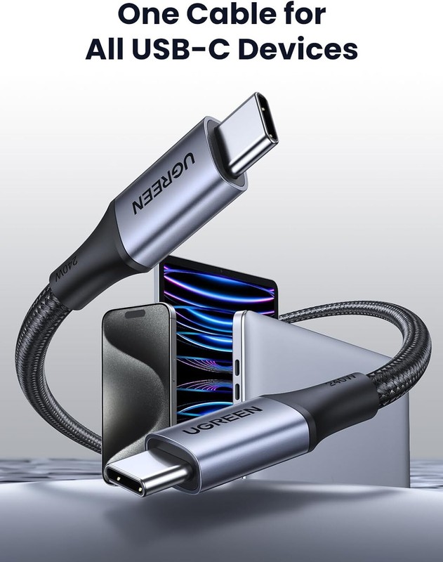 UGREEN 240W USB C to USB C Cable, Fast Charging USB C Cable gallery