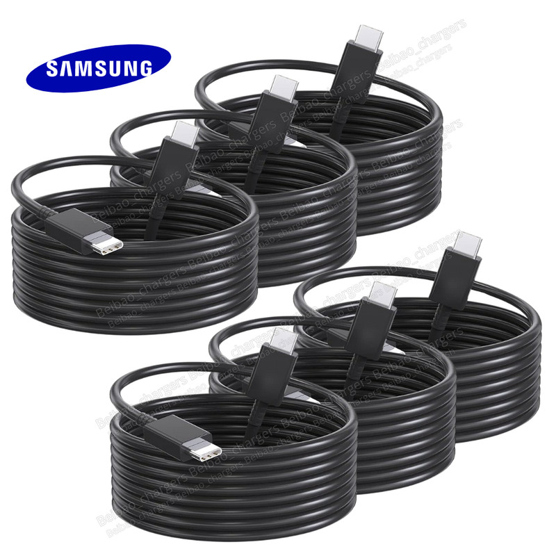 For Samsung Galaxy Series iPhone 15 USB-C to USB C 3Ft Super Fast Charging Cable