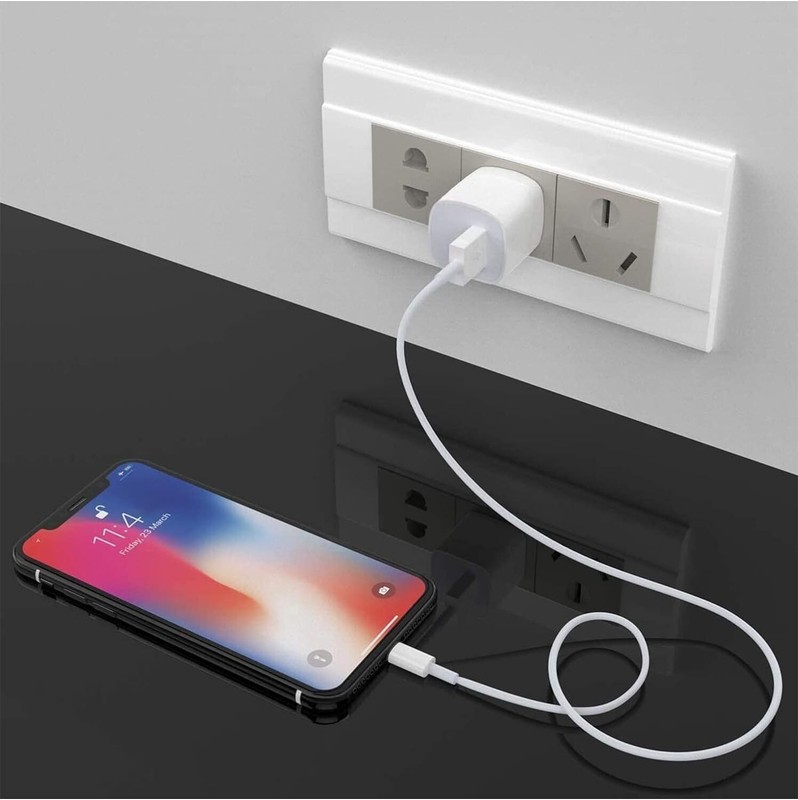 10 x 1A USB Home Wall Charger AC Adapter Plug For iPhone 5 6 7 8 X 11 MAX White gallery