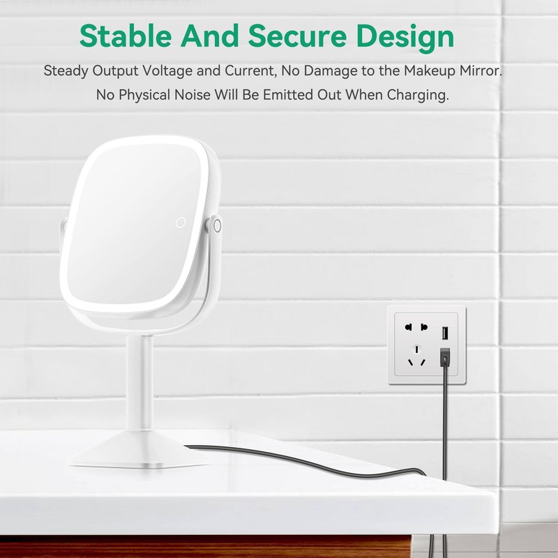USB Charging Cable Power Supply Charger Cord Lead with Mirror Makeup Lights (... gallery