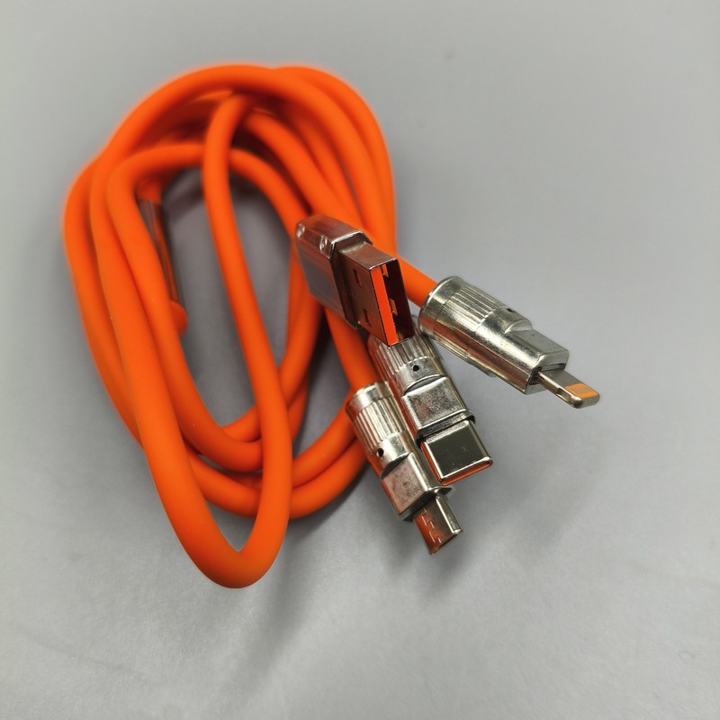 Fit Type C iPhone Micro USB 3 in 1 Fast Charging Cable Cell Phone Charger Cord