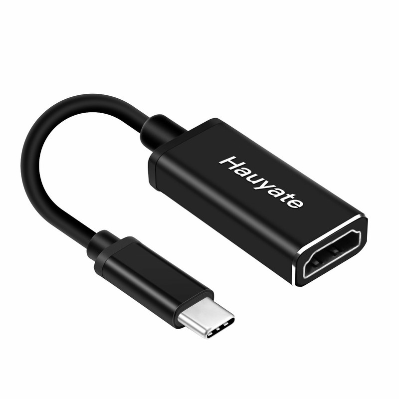 Hauyate USB-C Type-C to HDMI HDTV Adapter Converter Cable–4K Compatable –White