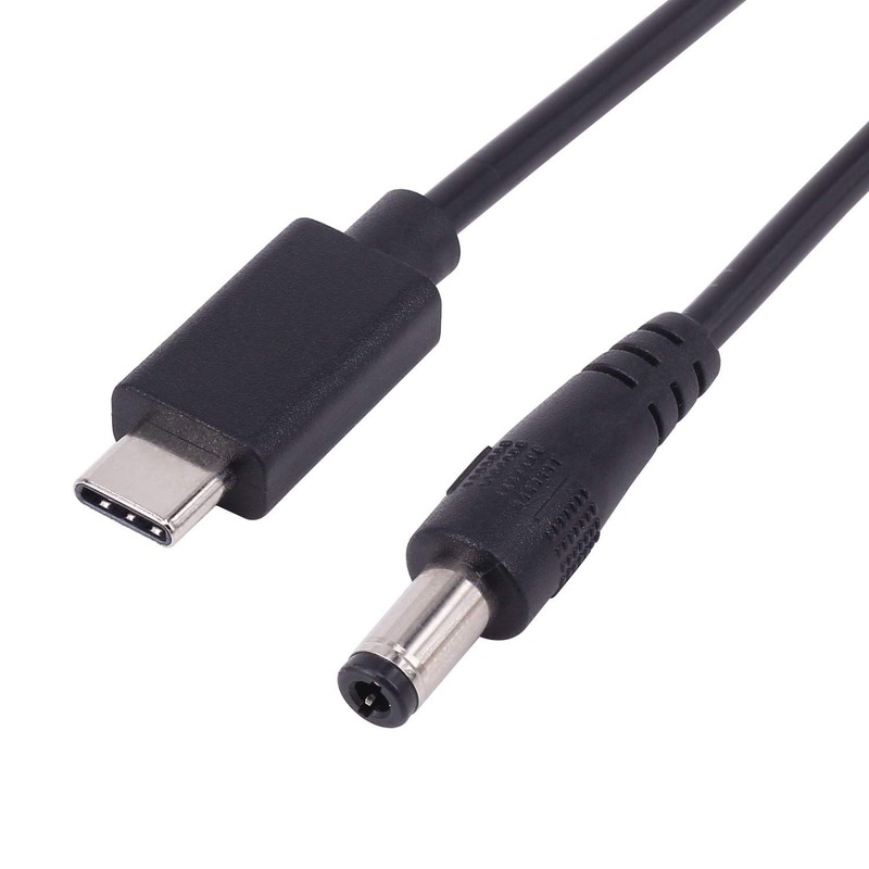 2 Pack USB-C to DC 5.5x2.5mm Male Power Charging Cable 0.25m Fast Charge gallery