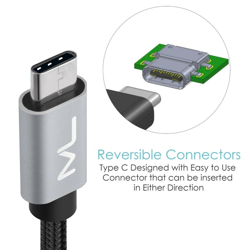 USB 3.0 Type C Cable 2 Pack 6.6FT, USB C to USB 3.0 Galaxy S8 Fast Charger Hi... gallery