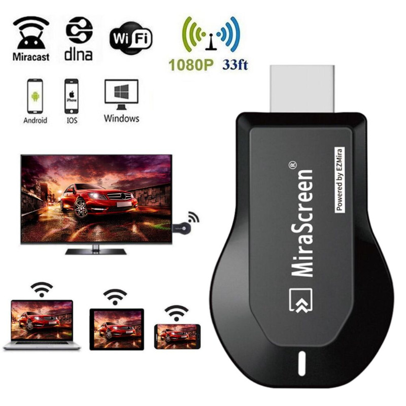 Wireless Sreen Mirrors HDMI Dongle Adapter for iPhone IOS Android Phone To TV