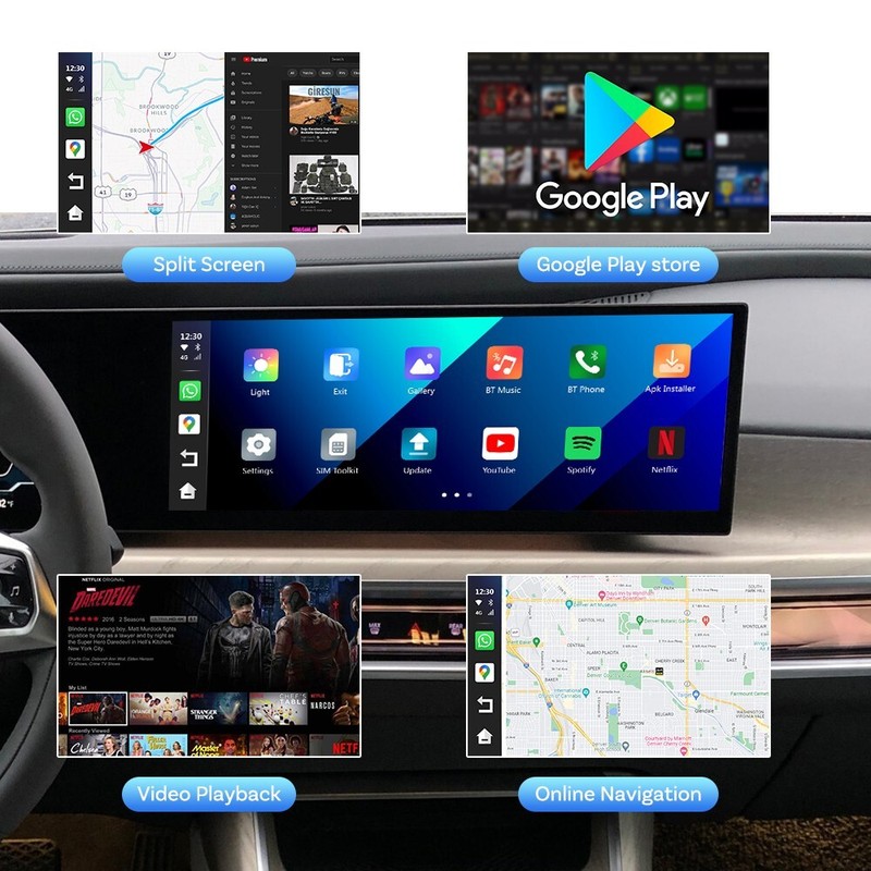 Ottocast I3 Android Multimedia Player AIBOX for BMW Carplay Streaming Box YT+TK gallery