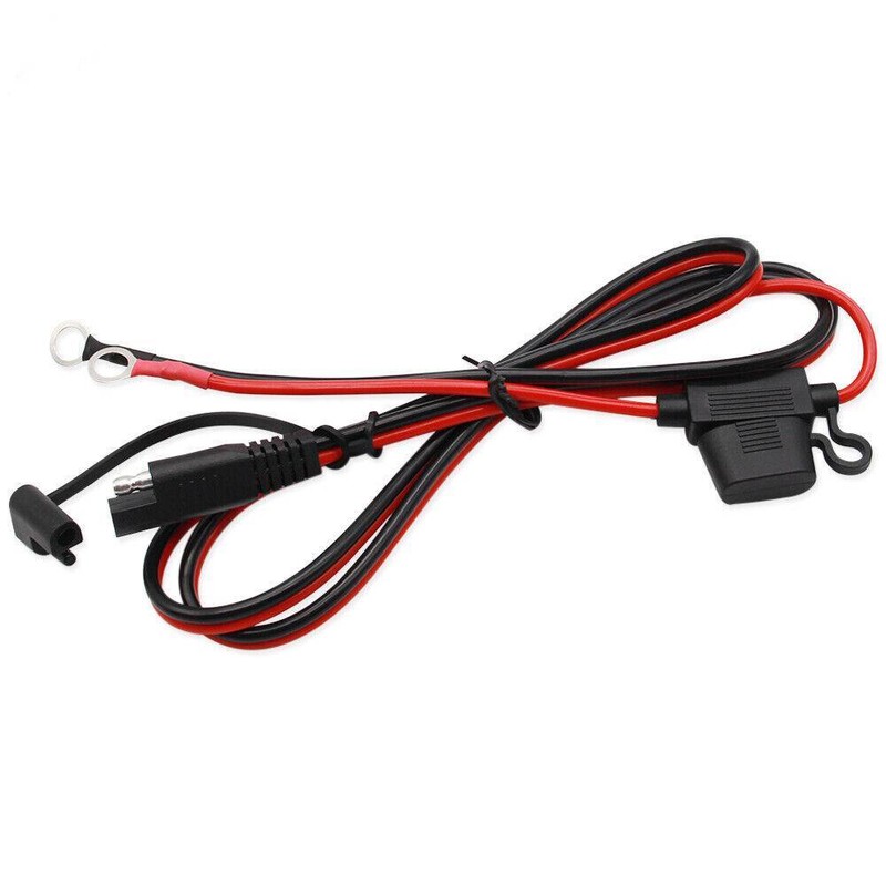 2m 14AWG SAE Connection Cable Adapter Battery Charging 12-24V SAE to ORing Cord gallery