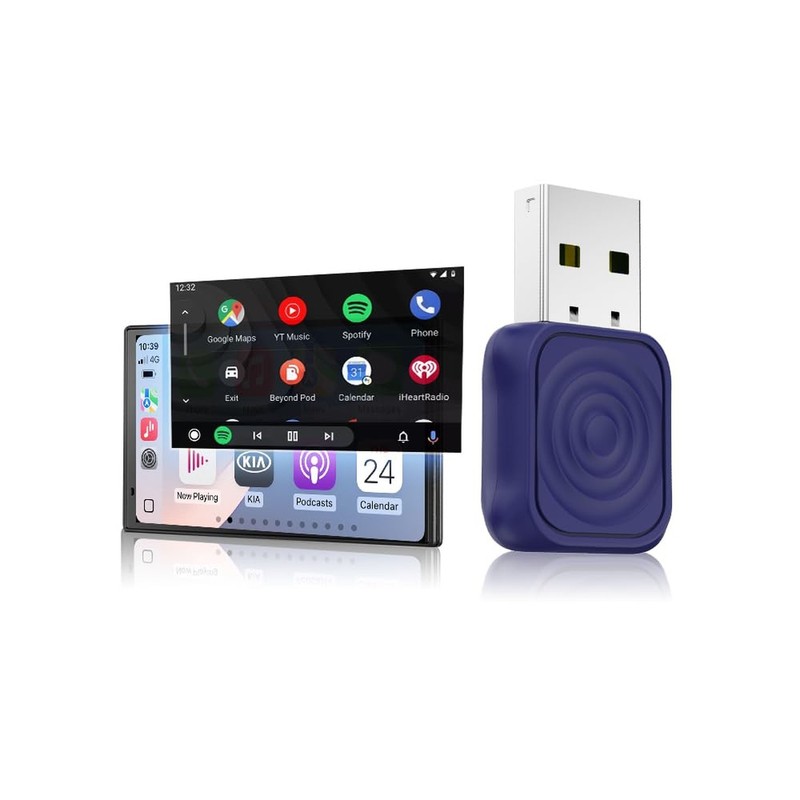 Carlinkit Mini Ultra Wireless CarPlay & Android Auto Adapter - Plug & Play Do...