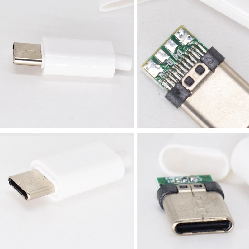 20 Set USB-Connector Kit DIY, 24 Pin USB 3.1 -Plug with PCB Board and Housing... gallery