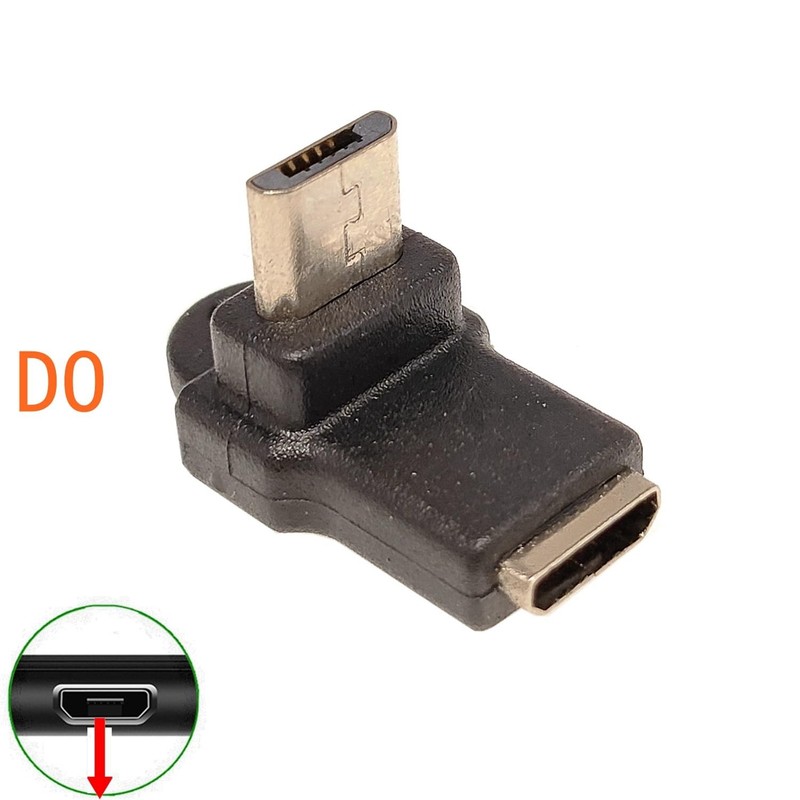Micro USB 2.0 5Pin Male To Female Extension Adapter 90 Degree Angle 2 PCS Set gallery