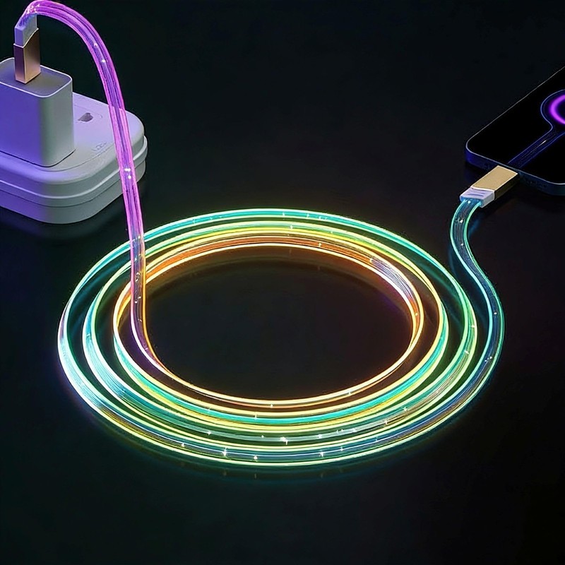 Light Up Charging Cable 66W Starry USB to Charger Lighted Fast Charging Cord …