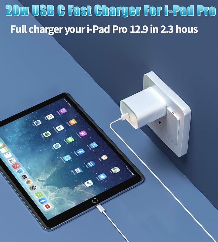 Upgraded 20W USB C Fast Charger Cable For iPhone 15 Android Type C Wall Adapter gallery