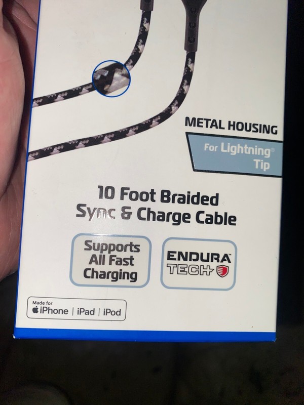 Z Gear Metal Housing. 10 Foot Braided Sync & Charge Cable, IPhone, IPad, IPod gallery