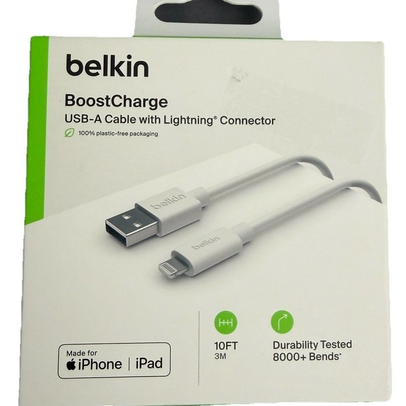 Belkin BOOST CHARGE MFi-Certified Lightning to USB-A 3M/10ft Cable New gallery