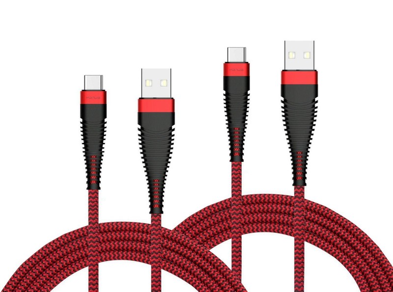 6FT AND 10FT LONG USB-C CABLES FAST CHARGE TYPE-C CORD WIRE for PHONES & TABLETS