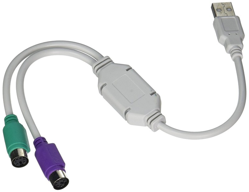USB Male to PS2 Female Plug Adapter Converter Cable For Keyboard Mouse Connect