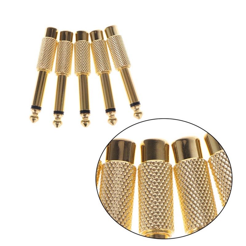 5 Pcs Audio Video Connectors Cable Gold Plated Adapter gallery