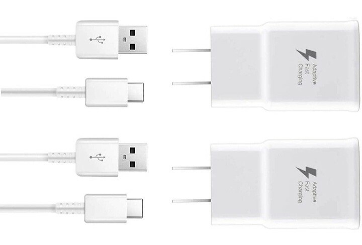Adaptive Fast Charging Type C Cable + Wall Charger Adapter USB-C Cord 9V 1.67A gallery