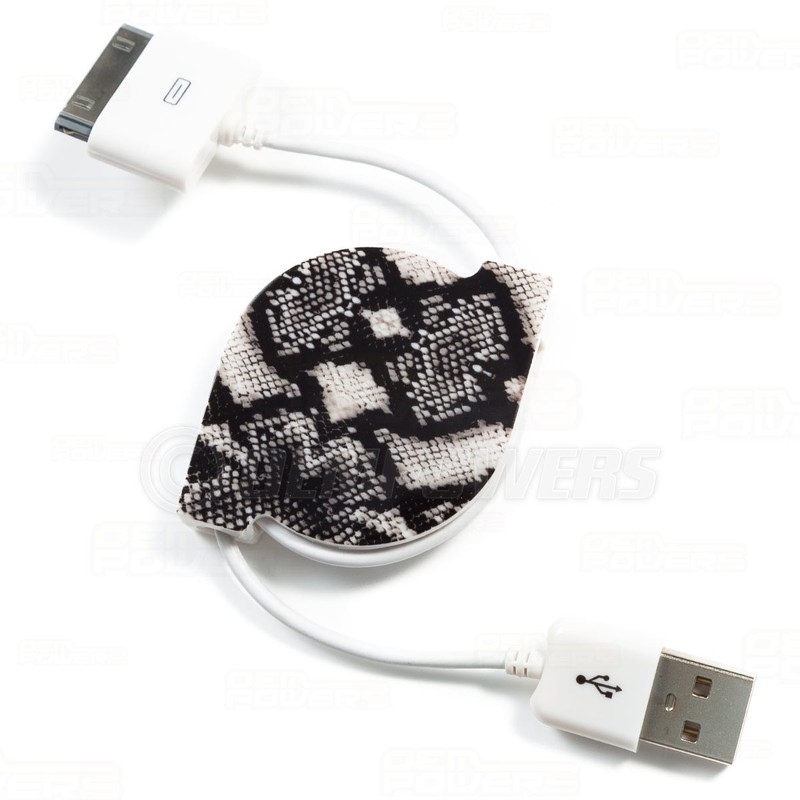 Enercell Retractable USB Sync/Charge Data Cable iPhone iPod Touch Nano 30-Pin gallery