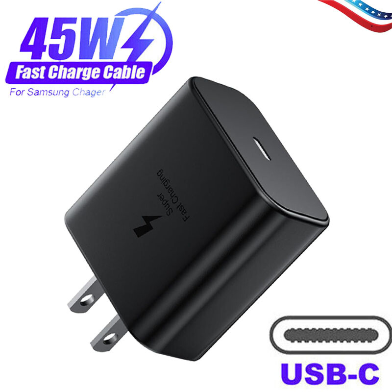 45W USB-C Super Fast Wall Charger & 6FT Cable For Samsung Galaxy S21 S22 S23 S24