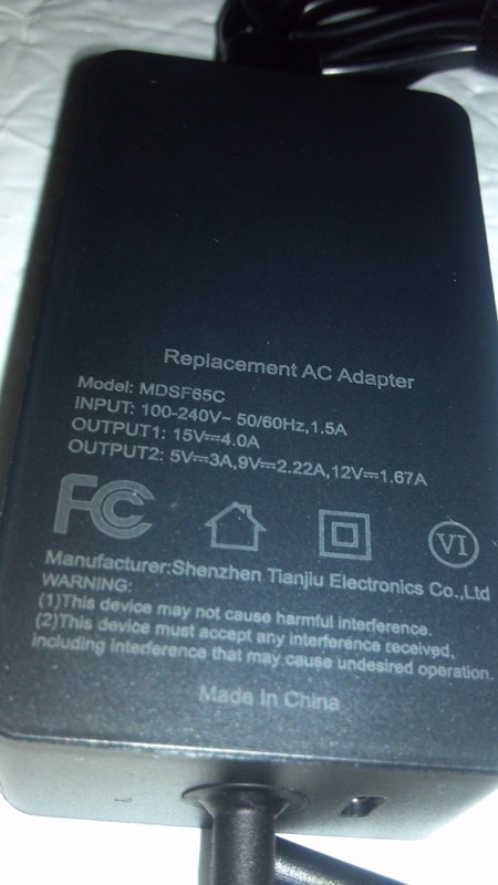 CHARGER FOR LAPTOP /PHONE 65 W, 10FT, Model: MDSF65C gallery