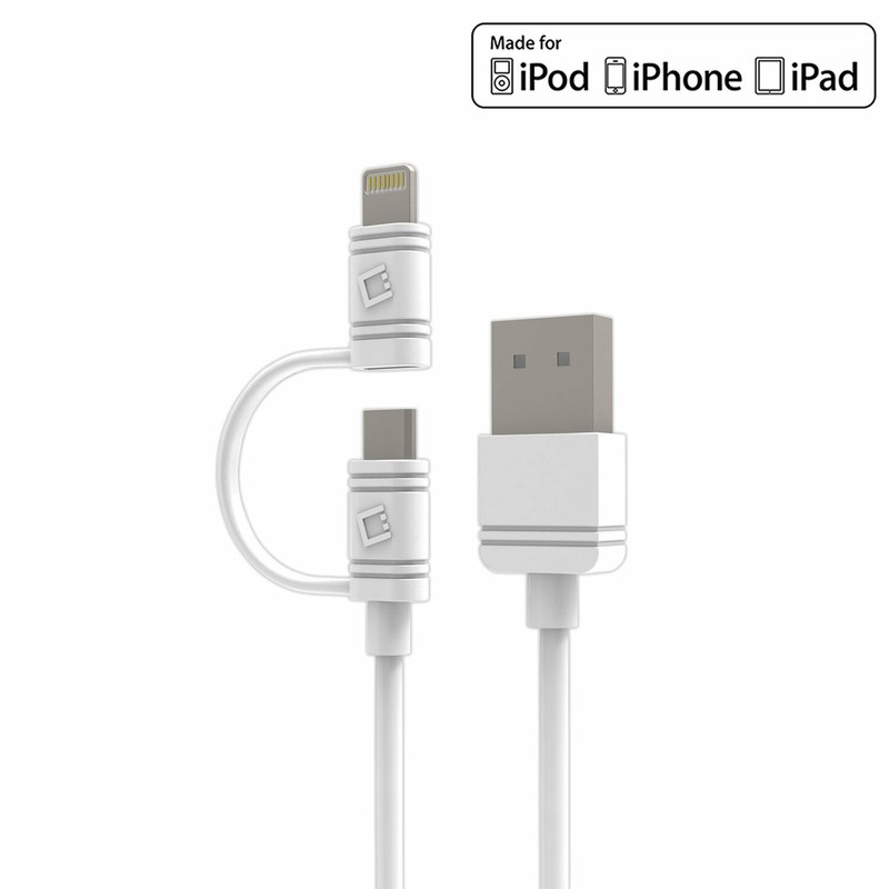 Micro USB & Lightning USB Data Sync & Charging Cable for Apple iPhone Samsung gallery