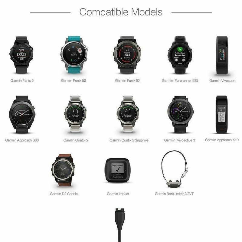 USB Charging Charger Data Cable for GARMIN Fenix 5 Forerunner 935 Vivoactive 3 gallery