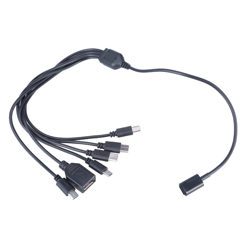 Multi Charging Cable 6 in 1 Type C to USB1 & USB Adapter Cable 47cm/18.5in gallery