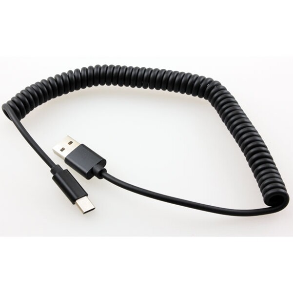 For Galaxy S20/S21/S23/FE Coiled USB Cable Type-C Charger Cord USB-C gallery