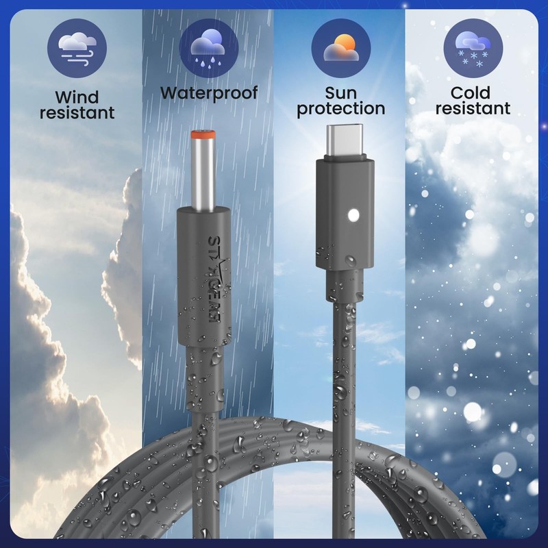 Starlink Router Mini Cable 2 Pack (1FT 6.5FT) USB to DC Power Cable with Mini... gallery