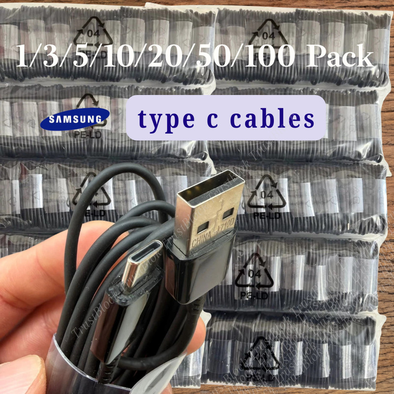 Charger USB A to USB C Cable Type C Cord For Samsung Android iPhone 15 16 17 Lot