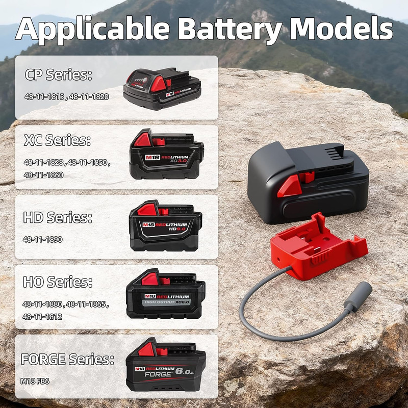 Starlink Mini Battery Adapter Compatible with Mil.Waukee 18V Starlink Mini Batte gallery