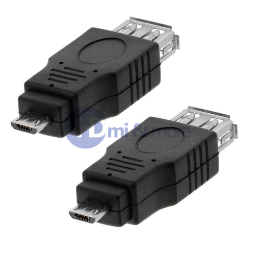 USB 2.0 Micro B Male to A Female Adapter Converter for Google Nexus 7 – LOT of 2