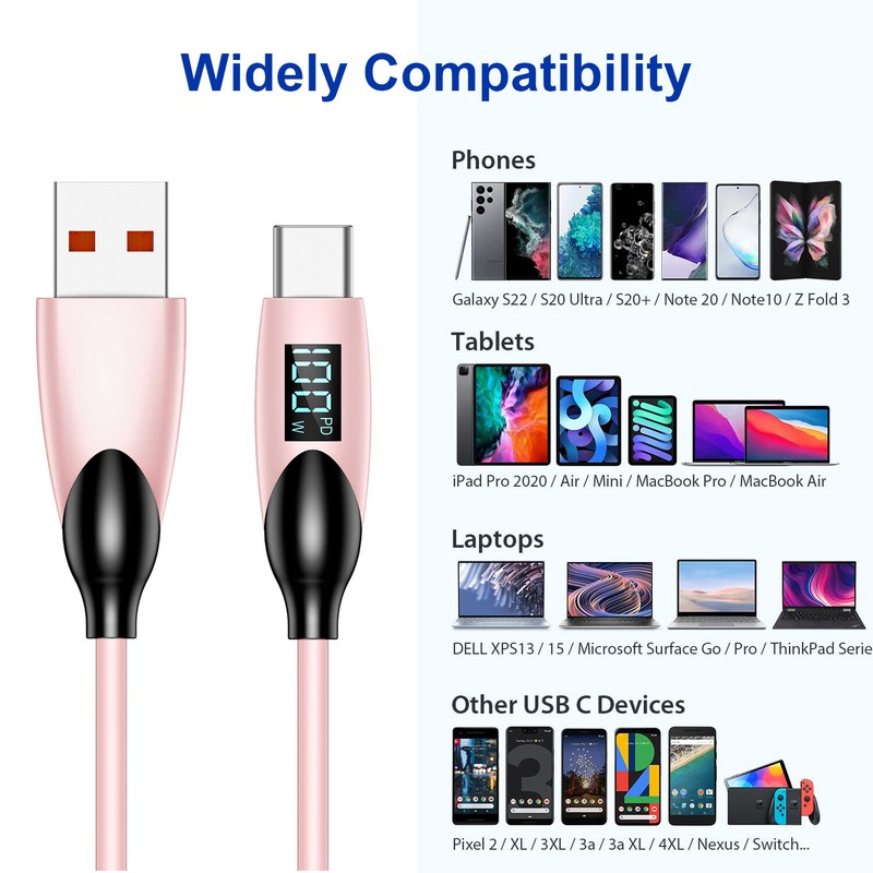 JOSTART 60W USB A to USB C Fast Charger Cable for iphone15, tablets,laptop gallery
