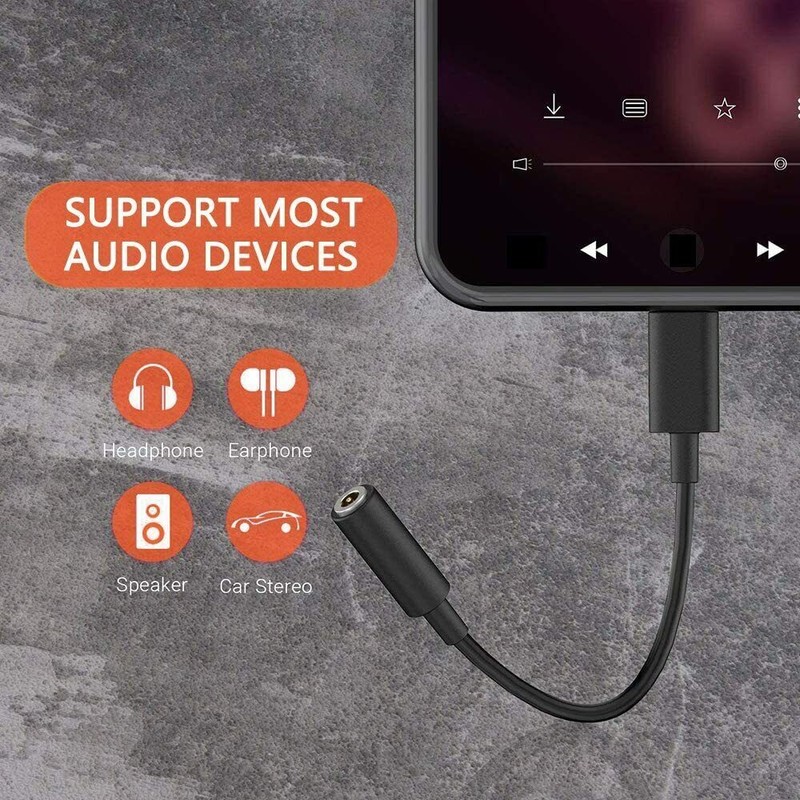 Wholesale Audio Adapter Cable For Samsung Galaxy S10 to S23 (Type C To AUX) gallery