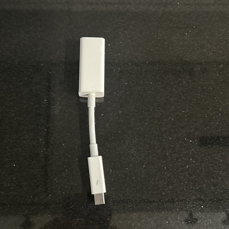 Apple Thunderbolt to Ethernet (RJ-45) Adapter A1433 for MacBook White