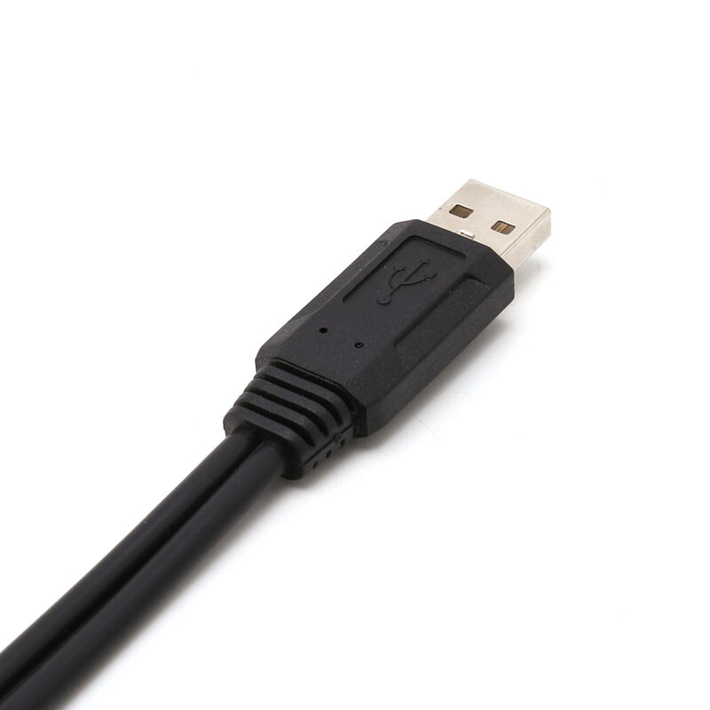Portable 38cm USB Male Universal Micro USB Dual Male Y Adapter Splitter Cable gallery