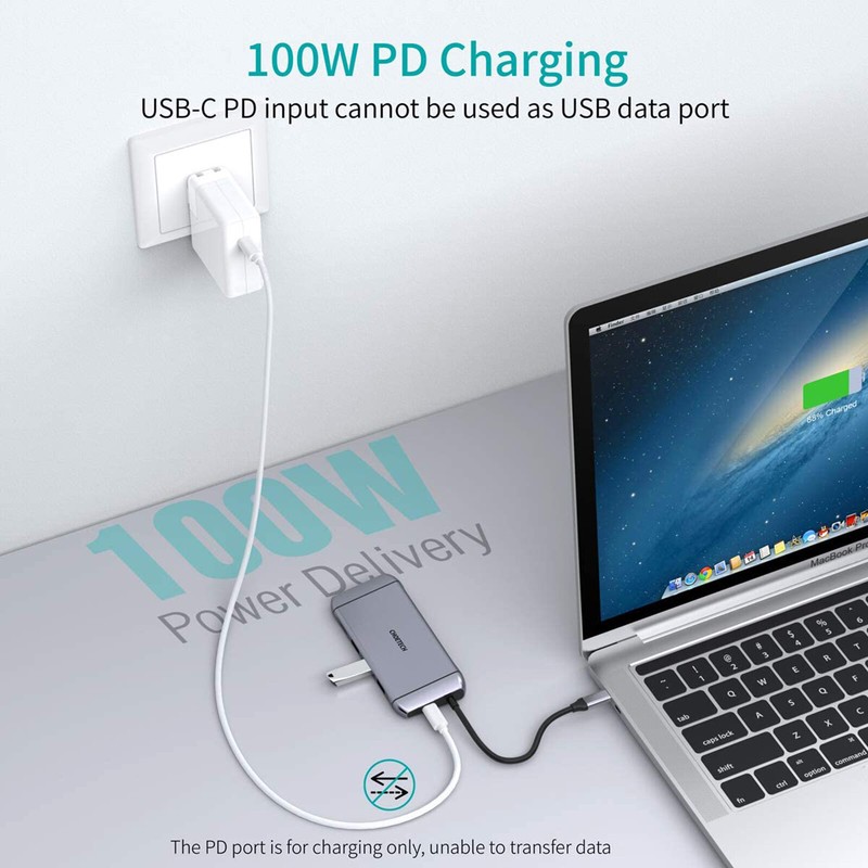 For XPS 13/15 4K CHOETECH Durable Carry USB C Hub Connect Adapter Part gallery