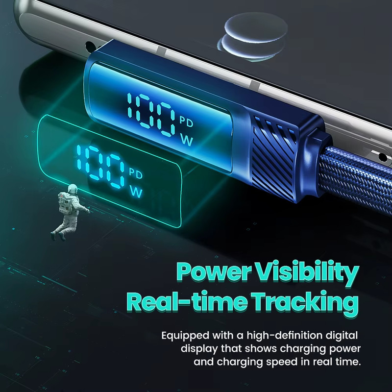 USB Type C Cable to USB C 90 Degree PD 100W Fast Cahrging for OPPO Macbook Xiaom gallery