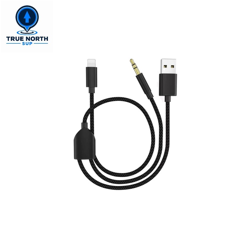Quality 2in1 Audio Charging Cable for All iPhone Models – 3.49ft